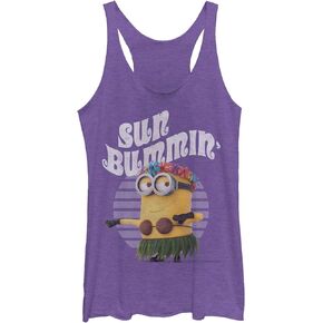 Fifth Sun Despicable Me Minions Sun Bummin Women's Racerback Tank Top
