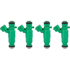 4 PCS Fuel Injectors Compatible with 2001-2006 Optima, 2001-2004 Magentis, 2006-2010 Rio/Rio5 & 1999-2011 Sonata, Accent, Santa Fe, Tiburon, Tucson & Attitude Replace# FJ660,3531037150