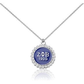 CENWA Sorority Gift 1920 Zeta Greek Gift Finer Women Sorority Necklace/Earrings Sisterhood Graduation Jewelry Gift