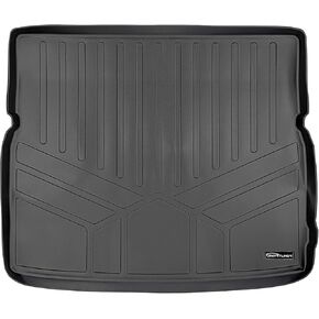 SMARTLINER All Weather Custom Fit Cargo Trunk Liner Floor Mat Behind 2nd Row Black for 2015-2021 Kia Sedona