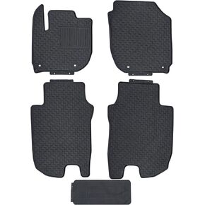 Fits 2016-2022 Honda HR-V Floor Mats Front & 2nd Row Seat Liner Set 3D Custom Fit All-Weather Full Set Liners, Black (All Models)