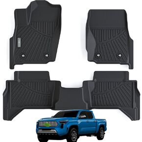 Floor Mats for 2024 2025Toyota Land Cruiser,TPE All Weather Protection Car Floor Liners All Season Guard Odorless Anti-Slip Mats Accessory Custom Fit for 2024 2025Toyota Land Cruiser-Black