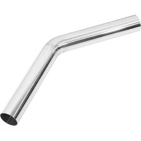 X AUTOHAUX 45 Degree Bend 2.25" OD Car DIY Custom Mandrel Exhaust Pipe 2.25 Inch Tube Pipe 11.81 Inch End to End T304 Stainless Steel Universal Fit
