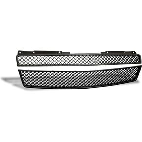 Armordillo USA 8721971 Mesh Style Front Hood Bumper Grille 2 Pieces - Matte Black Fits 2007-2013 Chevy Avalanche / 2007-2014 Chevy Tahoe / 2007-2014 Chevy Suburban 1500 2500