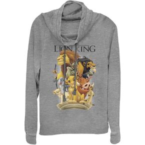 Disney Lion King Tall Cast Women's Cowl Neck Long Sleeve Knit Top