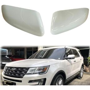 Oxford White Mirror Cover Caps Compatible with Ford Explorer 2016 2017 2018 2019, Ford Explorer Accessories