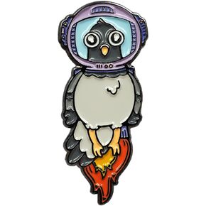 Astronaut Pigeon Enamel Lapel Pin