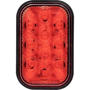 Maxxima Rectangular Red Back Up - 10 LED