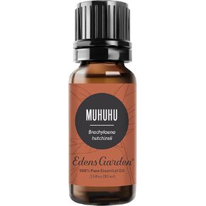 Edens Garden Muhuhu 10 مل زيت أساسي نقي 100% وغير مخفف بدرجة علاجية تم اختباره بواسطة GC/MS