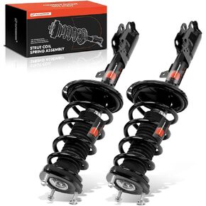 A-Premium Rear Pair (2) Complete Strut & Coil Spring Assembly Compatible with Lexus RX350 2008 2009, Driver and Passenger Side, FWD