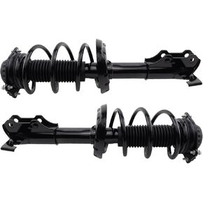 TRQ Front Strut & Coil Spring Assembly Set Driver & Passenger Sides Compatible with 18-22 Chevrolet Equinox 18-21 GMC Terrain
