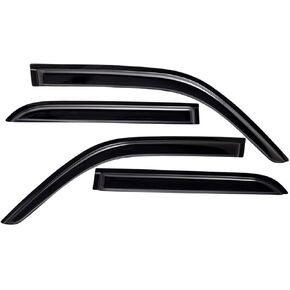 Lightronic WV94751 Outside-Mount Side Window Visors Deflectors Vent Rain Guards, Dark Smoke, 4-Pieces Set, Fits 1996-2002 Toyota 4Runner