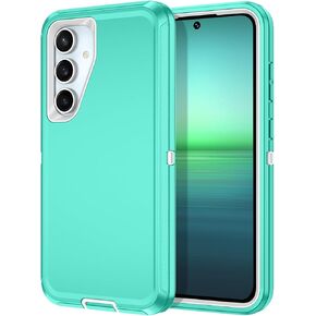 I-HONVA for Samsung Galaxy S24 FE 5G Case Shockproof Dust/Drop Proof 3-Layer Full Body Protection [Without Screen Protector] Rugged Heavy Duty Cover Case for Galaxy S24 FE 5G,Navy Blue