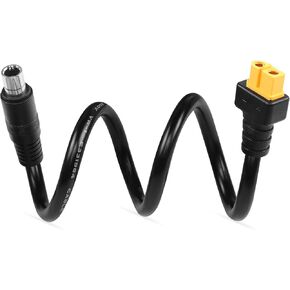 CERRXIAN 2FT/0.6M XT60 to DC8020 Power Cable,14AWG XT60 Female to DC 8.0mm x 2.0mm Power Adapter Cable Connectors for Portable Power Station and Solar Generator