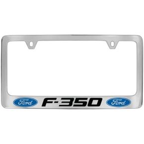 Ford F-350 Chrome Plated Metal License Plate Frame Holder