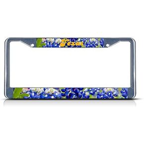Texas Blue Bonnet Texas Flower License Plate Frame Tag Holder Cover