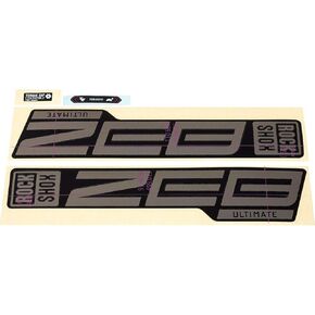طقم ملصقات SRAM RockShox Fork - Zeb Ultimate ،27/29 بوصة ،Gloss Polar Foil/High Gloss Black