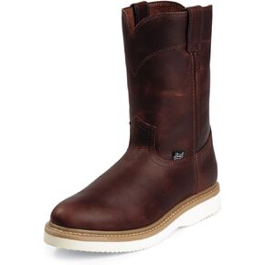 Justin Boot Company Men's Tan Premium Pull On Work Boots