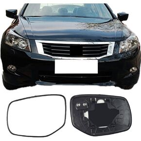 زجاج بديل للمرآة الجانبية للركاب لسيارة HONDA Accord 2008-2012، زجاج مرآة الرؤية الجانبية اليمنى المسخن للطاقة للوحة الخلفية لسيارة HONDA Accord 2008 2009 2010 2011 2012