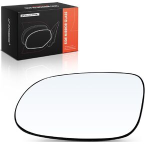 A-Premium Left Driver Side Heated Mirror Glass with Backing Plate - Compatible with Mercedes-Benz SL500 2003-2004, SL600 2004, SL55 CLK63 AMG, CLK320, CLK350, CLK430, CLK500, CLK55 AMG, CLK550