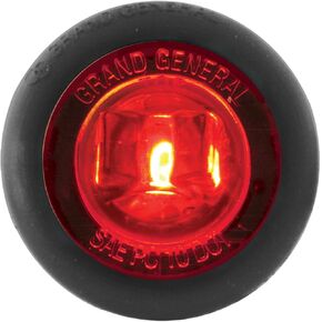 GG Grand General 75202 1-1/4" Dual Function Mini Push-in Wide Angle LED Light for Trucks, Towing, Trailers, ATVs, UTVs, RVs, red/red