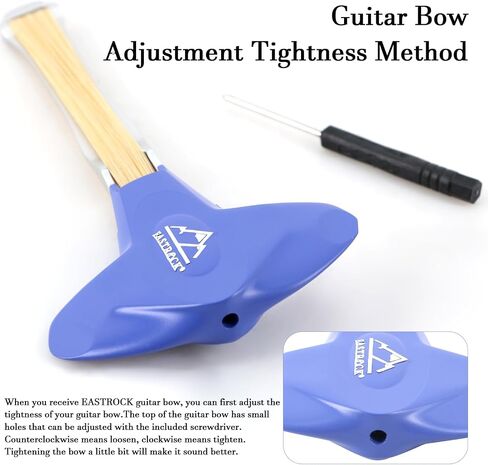 EASTROCK Guitar Bow, 2-in-1 Picasso Bow, Create Cello and Violin-Like Sounds, Dual-Purpose Plucked String Tools, Guitar Bow kit for Beginners and Professional Players Gift for Music Lover, Short Black in Saudi Arabia