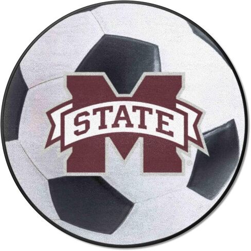 FANMATS 2096 Mississippi State Bulldogs Baseball Shaped Accent Rug - 27in. Diameter in Saudi Arabia