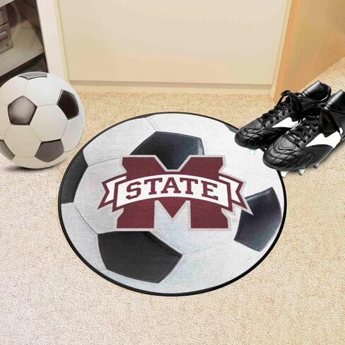 FANMATS 2096 Mississippi State Bulldogs Baseball Shaped Accent Rug - 27in. Diameter in Saudi Arabia
