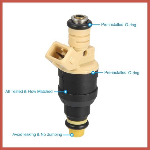 ACROPIX 4 Pcs 0280150955 Car Fuel Injector Nozzle Replacement for VW Cabrio 2.0L 1997-2002 for VW Golf GTI Jetta 1993-2000 2.0L EA827 Car Parts in Saudi Arabia