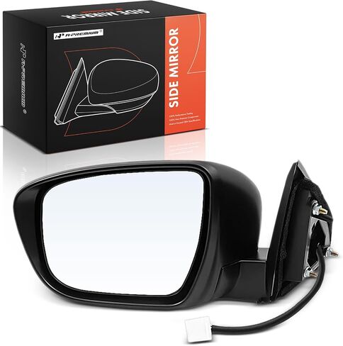 A-Premium Driver Side Power Door Mirror - Compatible with Nissan Rogue Sport 2017-2022 - Non-Heated Manual Folding Black Outside Rear View Mirror - Replace# 963746MA0H in Saudi Arabia