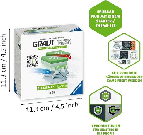 Ravensburger GraviTrax: Jumper Accessory| STEM Toy for Kids Ages 8 and Up | Compatible with All GraviTrax Systems | Ranked No.1 Marble Run System in The U.S in Saudi Arabia