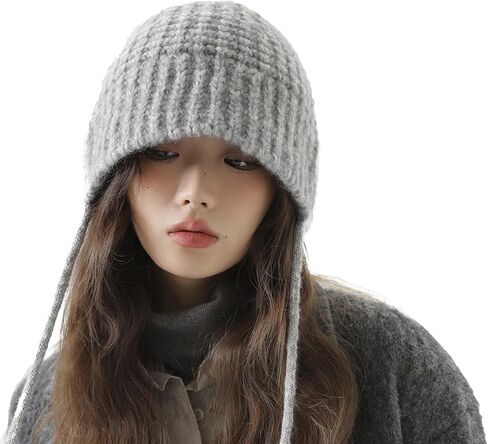 KEYDUACU Soft & Warm Loose Knit Beanie Hat Women's Winter Hat in Kuwait