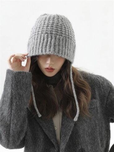 KEYDUACU Soft & Warm Loose Knit Beanie Hat Women's Winter Hat in Kuwait
