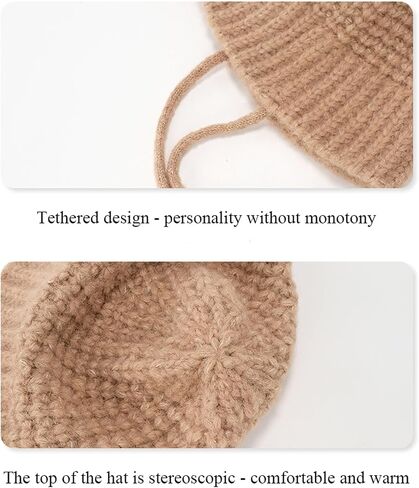 KEYDUACU Soft & Warm Loose Knit Beanie Hat Women's Winter Hat in Kuwait