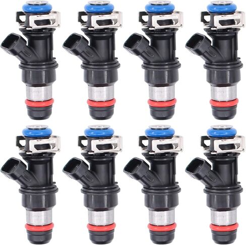 NewYall Pack of 8 8.1L Fuel Injector for Chevrolet Avalanche Express Silverado Suburban GMC Savana Sierra 2001-2007 in Saudi Arabia
