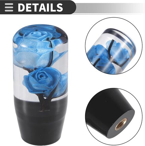 Motoforti Universal Car Gear Shift Knob, Manual Automatic Stick Gear Shifter Knob, Acrylic, Yellow, 1 Set in Saudi Arabia