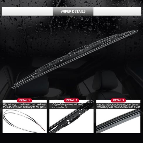 Rear Wiper Blade Assembly, Back Windshield Wiper Blades Replacement for Discovery 2005-2016, Rear Wiper Blade and Arm Set from 2005 to 2016 in Kuwait