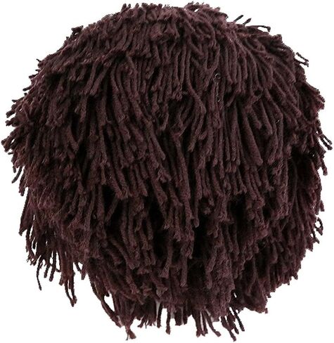 Autumn and Winter Warm Hats Handmade Knitted Hats Halloween Hats Party Hats Wool Savage Hats Men Hat Funny Wig Hat in Kuwait