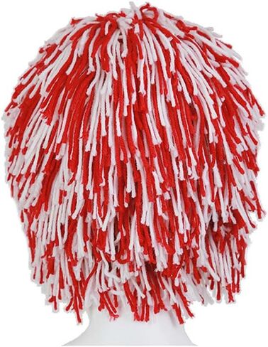 Autumn and Winter Warm Hats Handmade Knitted Hats Halloween Hats Party Hats Wool Savage Hats Men Hat Funny Wig Hat in Kuwait