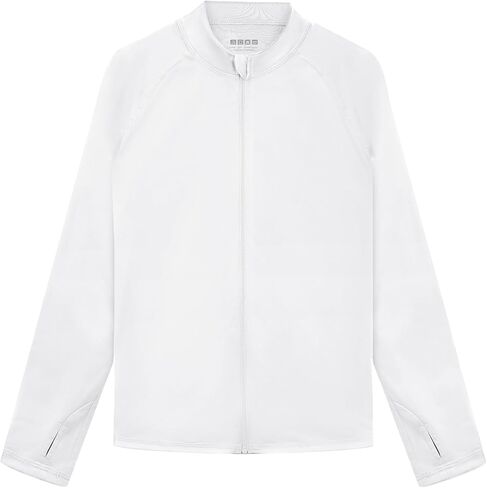 قميص سباحة للأولاد من Rash Guard بأكمام طويلة وسحاب سريع الجفاف للشباب والأطفال بعامل حماية من أشعة الشمس 50+ قمصان للحماية من الشمس مع فتحة إبهام in Kuwait