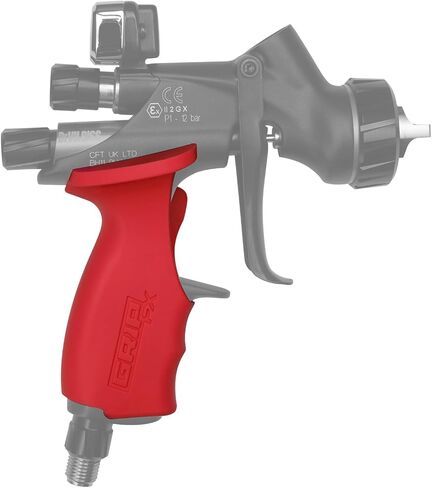 GripFx® Ergonomic Paint Spray Gun Grip for DeVilbiss DV1 PROLite (Right Handed, Bright Red) in Saudi Arabia