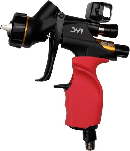 GripFx® Ergonomic Paint Spray Gun Grip for DeVilbiss DV1 PROLite (Right Handed, Bright Red) in Saudi Arabia
