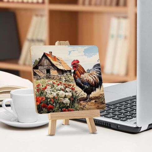 Forest Art Decor Sign Watercolor Pine Tree Wood Sign with Easel Forest Wood Plaque Home Living Room Desk Table Shelf Decor in Saudi Arabia