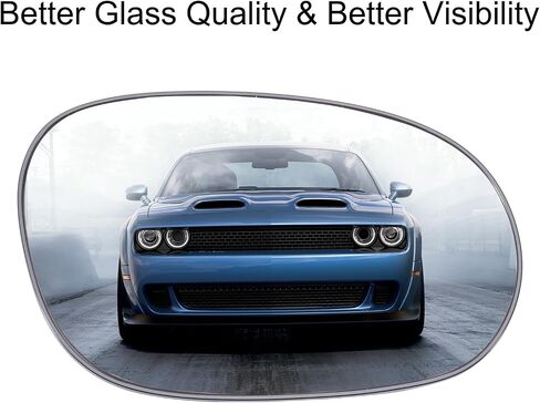 Passenger Side Mirror Replacement for 2008-2024 Dodge Challenger/Charger Heated Right Side Mirror Glass Replacement in Saudi Arabia