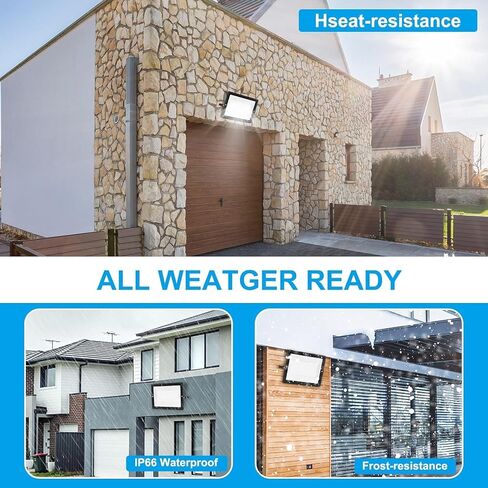 500W 2pack LED Flood Light Outdoor,(2750W Equivalent)Super Bright 58,500LM Daylight 5000K IP66 Waterproof Security LED Arena Lights,Commercial Lighting Floodlight for Backyard|Court|Stadium|Fields in Kuwait