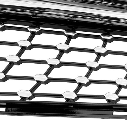 Grill Front Grille Compatible with 2008 2009 2010 2011 2012 2013 2014 Mercedes Benz W204 C Class C250 C300 C350 (Diamond Style-Black) in Saudi Arabia