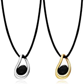 MISS RIGHT Teardrop Necklace Gold Necklace for Women Water Tear Drop Charm Collar Necklace Dainty Pendant Necklace Waterdrop Shape Trendy Jewelry Gift Valentines Day Jewelry Gifts