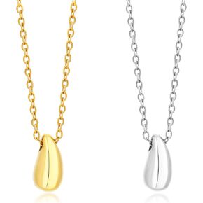 MISS RIGHT Teardrop Necklace Gold Necklace for Women Water Tear Drop Charm Collar Necklace Dainty Pendant Necklace Waterdrop Shape Trendy Jewelry Gift Valentines Day Jewelry Gifts in Saudi Arabia