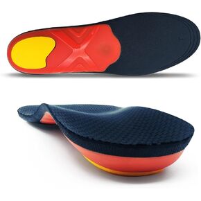 Arch Support Insoles for Flat Feet, Plantar Fasciitis Inserts, Orthotic Insoles, Anti Odor Shoe Insoles, Shoe Inserts for Men and Women Running Sports (L 143(g)/ 0.32(lb))