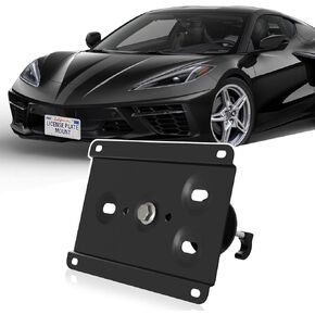 Front License Plate for 2005-2013 Chevrolet Corvette C6 License Plate Bracket No Drill Front License Car Plate Frame License Plate Cover Car Plate Holder No Drill License Plate Mount